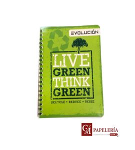 LIBRETA EVOLUCION C/100 HOJAS RAYA